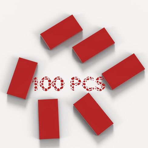 100 Piece Green Building Tiles Bulk Assortment Pack, 2x4 Tiles Accessories for Building, Compatible with Lego Parts and Pieces in Kuwait