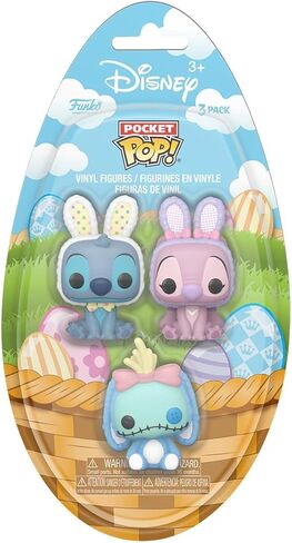 Funko Pocket Pop!: حزمة عيد الفصح من 3 قطع - ليلو وستيتش in Kuwait