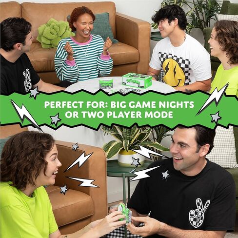 لعبة Exploding Kittens Fast Friends Party - لعبة بطاقات تخمين السرعة مع مؤقت ورموز الحياة وحامل البطاقات، ليلة الألعاب العائلية، للأعمار من 7 سنوات فما فوق، 2-8 لاعبين، جولات مدتها 10 دقائق in Kuwait