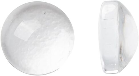 10Pcs Transparent Clear Glass Flat Back Cabochons Pendants Findings Domed Half Round Magnify Cabochons for Photo Pendant Cameo Settings Jewelry Making DIY Projects Crafts Kits 30x7mm in Saudi Arabia
