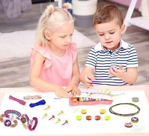 Bracelet Making Kit, Girl Birthday Gift, Arts and Crafts String Making Tool, DIY Weaving Bracelet Making Tool Set in Saudi Arabia