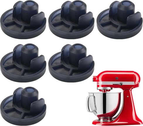 Beautyflier Mixer Bottom Foots for KitchenAid Tilt Head Stand Mixer KSM150 KSM152 KSM154 KSM155 KSM158 KSM160, Sturdy and Durable TPU Replacement Feet Pads for Blender, 6 Pack in Saudi Arabia
