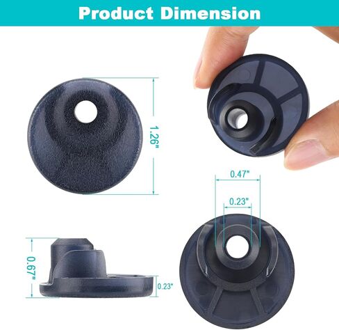 Beautyflier Mixer Bottom Foots for KitchenAid Tilt Head Stand Mixer KSM150 KSM152 KSM154 KSM155 KSM158 KSM160, Sturdy and Durable TPU Replacement Feet Pads for Blender, 6 Pack in Saudi Arabia