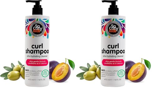 SoCozy Curl Shampoo | For Kids Hair | Ultra-Hydrating Cleanser | No Parabens, Sulfates, Synthetic Colors or Dyes, Sweet-Crème, 10.5 Fl Oz in Kuwait