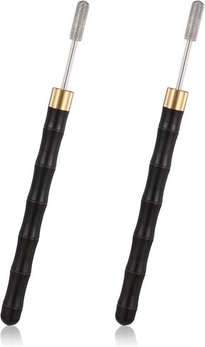 2PCS Leather Edge Paint Dye Tool, Colorful Edges Roller Applicator Pen Leather Edge Tools Oil Printing Tool Double Bearing Configure for Smooth Rolling, Leathers Working Tools for Dyeing Craft Working in Saudi Arabia