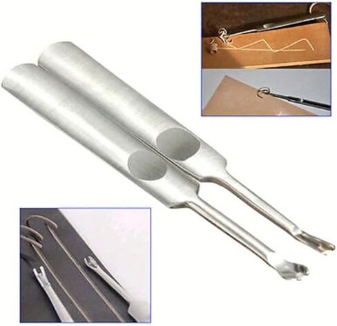 2Pcs/Set Leather Leathercraft Tool Kit Stitching U+V Shaped Groover Skiving Edge Beveler Leather Tool in Saudi Arabia