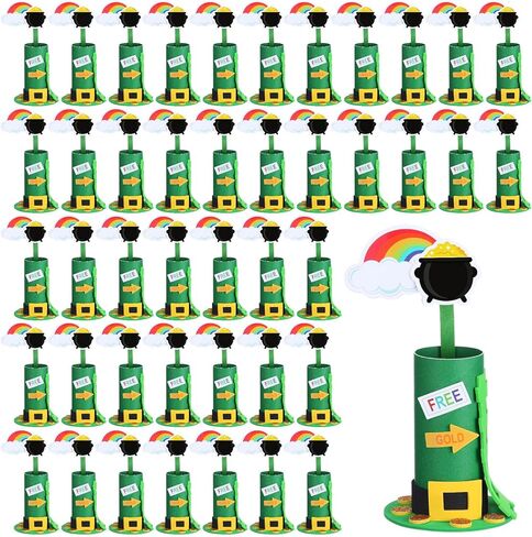 Leitee 30 Set St. Patrick's Day Leprechaun Trap Kit, DIY Catch A Leprechaun Trap Craft Kit St. Patrick's Lucky Party Supplies for St. Partrick Day Home Party Decor Preschool Projects in Saudi Arabia