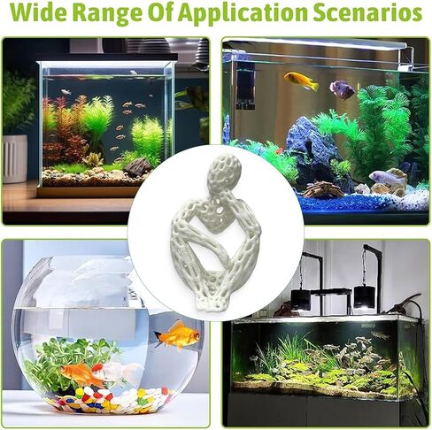 LIYAOLI Shrimp Hide Cave for Aquarium Sculpture Decor- Modern Shrimp Hiding Spots for Tank,3D Printed White Fish Tank Accessories Decorations, Safe Shelter for Shrimps/Betta/Turtles (White) in Saudi Arabia