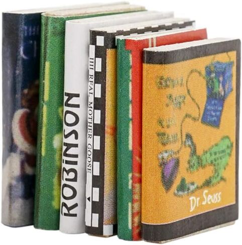 Odoria 1/12 Miniature Books 6Pcs Dollhouse Decoration Accessories in Saudi Arabia