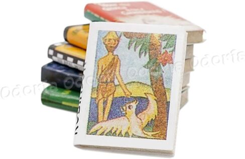 Odoria 1/12 Miniature Books 6Pcs Dollhouse Decoration Accessories in Saudi Arabia