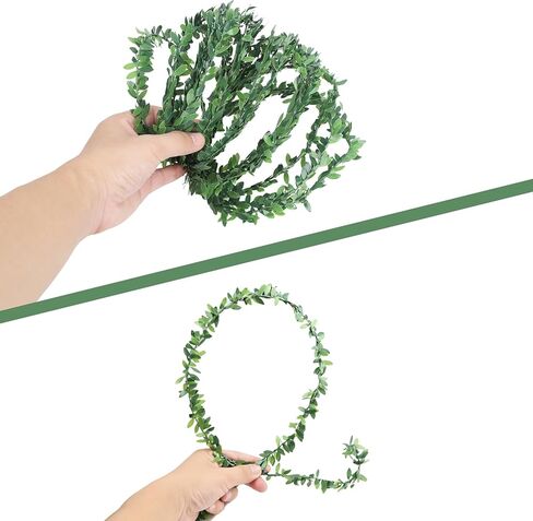 إكليل أوراق شجر صغير بطول 24.6 قدم، ديكور صغير لبيت الدمى مصنوع يدويًا من البلاستيك، مثالي لبيوت الدمى بمقياس 1:6، وحفلات الزفاف الخيالية وإكسسوارات الحديقة المصغرة in Kuwait