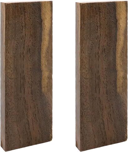 Oedema 2 Pack Black Ebony DurableLumber Wood Exotic Woods for Woodworking, Knife Scales, DIY Tools, 4.72"×1.57"×0.39" in Saudi Arabia