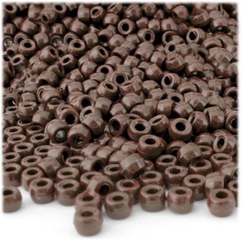 The Crafts Outlet 100pc Plastic Round Opaque Pony Beads 9x6mm Lavender Purple Beads in Saudi Arabia