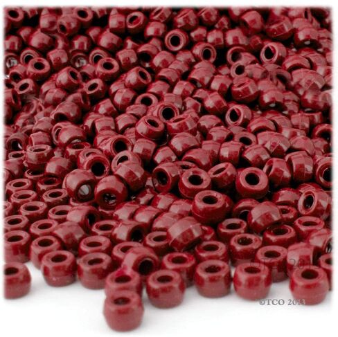 The Crafts Outlet 100pc Plastic Round Opaque Pony Beads 9x6mm Lavender Purple Beads in Saudi Arabia