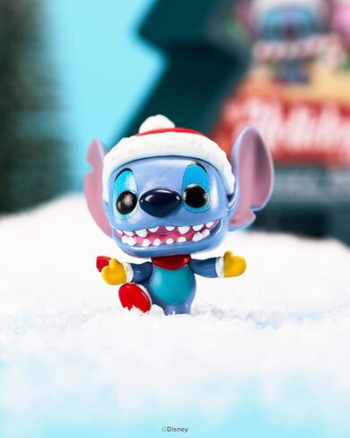 فانكو بوكيت بوب! Stitch Holiday - عبوة من 4 صناديق شجرة - ديزني: Lilo & Stitch - سلسلة مفاتيح جديدة - شخصية صغيرة قابلة للتجميع - حشو تخزين - فكرة هدية - بضائع رسمية - عشاق ديزني/بيكسار in Kuwait