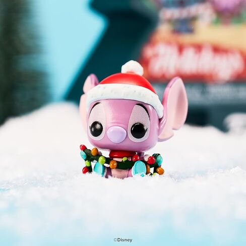فانكو بوكيت بوب! Stitch Holiday - عبوة من 4 صناديق شجرة - ديزني: Lilo & Stitch - سلسلة مفاتيح جديدة - شخصية صغيرة قابلة للتجميع - حشو تخزين - فكرة هدية - بضائع رسمية - عشاق ديزني/بيكسار in Kuwait