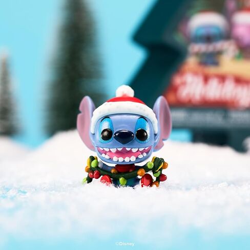 فانكو بوكيت بوب! Stitch Holiday - عبوة من 4 صناديق شجرة - ديزني: Lilo & Stitch - سلسلة مفاتيح جديدة - شخصية صغيرة قابلة للتجميع - حشو تخزين - فكرة هدية - بضائع رسمية - عشاق ديزني/بيكسار in Kuwait