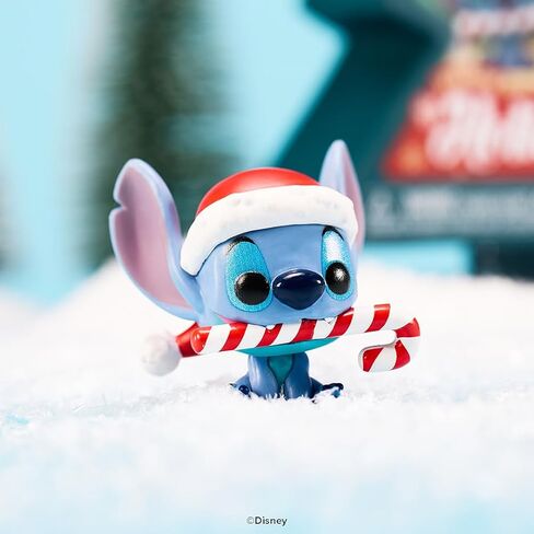 فانكو بوكيت بوب! Stitch Holiday - عبوة من 4 صناديق شجرة - ديزني: Lilo & Stitch - سلسلة مفاتيح جديدة - شخصية صغيرة قابلة للتجميع - حشو تخزين - فكرة هدية - بضائع رسمية - عشاق ديزني/بيكسار in Kuwait