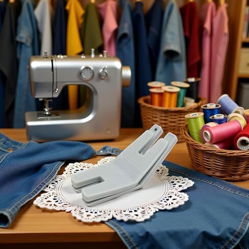 4Pcs (Large + Small) Hump Jumper Sewing Tools, Multifunctional Plastic Bulky Seam Jumpers, Foot Bulky Seam Aid Compatible for Viking for Chunky Denim and Hemlines, Presser Feet in Saudi Arabia
