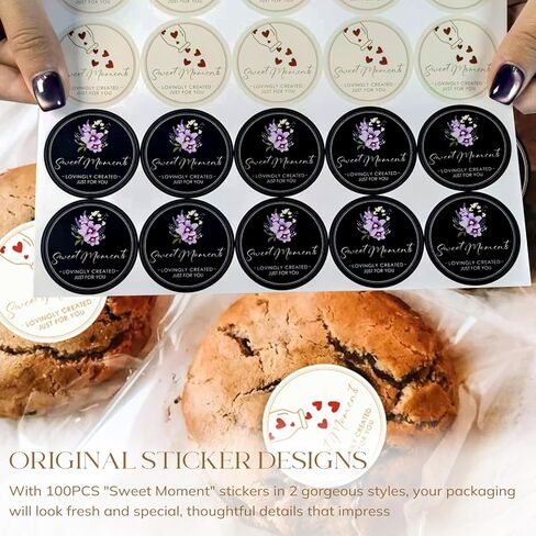 LUXCONE 4x6 Inch Clear Cookie Bags With Seal, 100PCS Individual Cookie Wrappers with Stickers, Self Sealing Cellophane Bags for Packaging Treats, Gift Giving and Party Favors in Kuwait