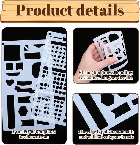Planner Stencils,20 Pcs Calendar Stencils for Planners,Journaling Supplies Reusable Flexible Plastic Record Template for Journaling Habits Tracking Monthly Spread in Saudi Arabia
