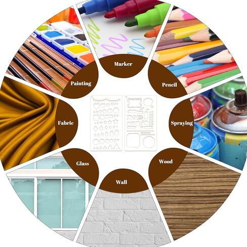 Planner Stencils,20 Pcs Calendar Stencils for Planners,Journaling Supplies Reusable Flexible Plastic Record Template for Journaling Habits Tracking Monthly Spread in Saudi Arabia