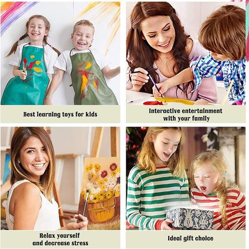 Hlison Paint by Numbers Kit for Adults, Flowers Adults Paint by Number Kits with Complete Sets, DIY Acrylic Paint by Number for Great Decor& Gift - 16x16 Inch in Kuwait