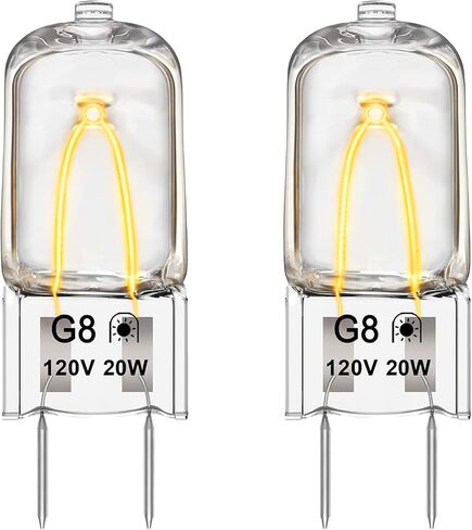 Light Bulb Fits for GE Samsung Kenmore Maytag Elite Over The Stove Range Microwave Oven,G8 120V 20W Replacement Night Light/Stove Light Bulb,Replaces WB25X10019 WB36X10213,2 Pack in Saudi Arabia