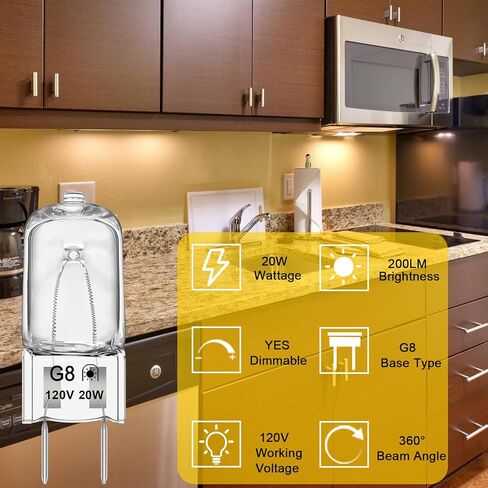 Light Bulb Fits for GE Samsung Kenmore Maytag Elite Over The Stove Range Microwave Oven,G8 120V 20W Replacement Night Light/Stove Light Bulb,Replaces WB25X10019 WB36X10213,2 Pack in Saudi Arabia
