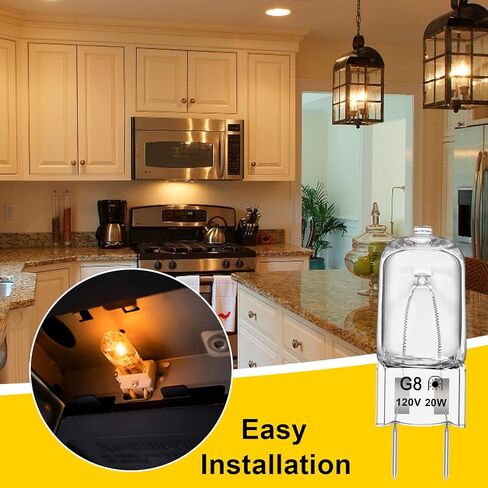 Light Bulb Fits for GE Samsung Kenmore Maytag Elite Over The Stove Range Microwave Oven,G8 120V 20W Replacement Night Light/Stove Light Bulb,Replaces WB25X10019 WB36X10213,2 Pack in Saudi Arabia