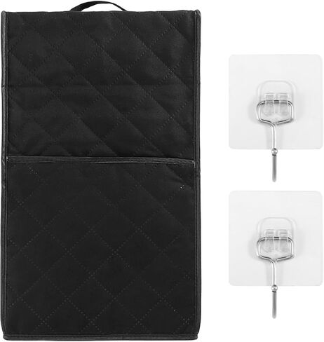 CALIDAKA Kitchen Blender Dust Cover, Blender Covers Compatible with Most Blender, with 2 Hooks, Polyester Dust Proof Stain Resistant Blender Cover for Home Kitchen (Black) in Saudi Arabia