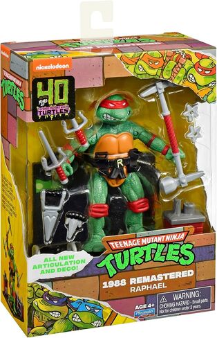Teenage Mutant Ninja Turtles: 4" Remastered Raphael Action Figure by Playmates Toys in Saudi Arabia