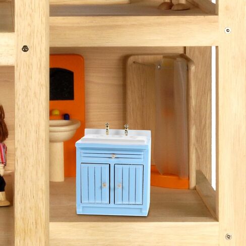 Hemoton Miniature Kitchen Accessories 1/12 Scale Dollhouse Kitchen Sink and Stove Prop Set Realistic Doll House Furniture Model for Decoration and Photography in Saudi Arabia