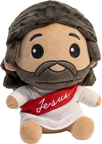 Jesus Plush Doll 11.22" – Baby Jesus Stuffed Animal Toy – Soft Cuddling Christian Plushie – Mini Cute Stuffed Christ Pillow Toy – Religious Christian Doll for Church or Easter Gift (Red) in Saudi Arabia