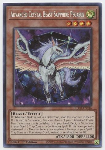 Advanced Crystal Beast Sapphire Pegasus - BLCR-EN016 - سر نادر - الإصدار الأول in Kuwait