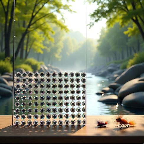 300 Pcs 6mm 3D Soft Holographic Fishing Lure Jig Fly Tying Material Craft Doll DIY Eyes Fishing Fly Tying Materials in Saudi Arabia