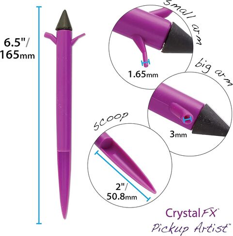 مجموعة Beadsmith CrystalFX Combo Pack - تتضمن فنان التقاط، وصينية سحرية، وحقنتين غراء وطرفين لوضع المكياج - أدوات للعمل مع البلورات وأحجار الراين والظهر المسطح والرسم الماسي وفن الأظافر in Saudi Arabia