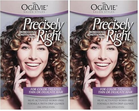 Ogilvie Salon Styles Precisely Right Professional Conditioning Perm Kit - Ideal for Color-Treated, Thin, or Delicate Hair - 1 Application in Saudi Arabia