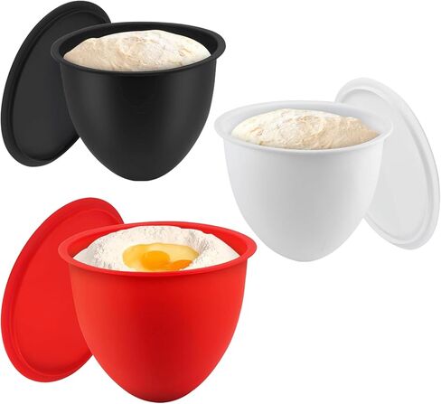 3 قطع من بطانات السيليكون للمطبخ، بطانات الوعاء تنطبق على خلاطات رأس الميل للمطبخ 5 كيو تي، بطانات السيليكون المختلطة ومرفقات الخلاط وملحقاتها، أوعية الخلاطات البديلة in Kuwait