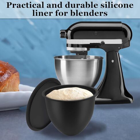 3 قطع من بطانات السيليكون للمطبخ، بطانات الوعاء تنطبق على خلاطات رأس الميل للمطبخ 5 كيو تي، بطانات السيليكون المختلطة ومرفقات الخلاط وملحقاتها، أوعية الخلاطات البديلة in Kuwait