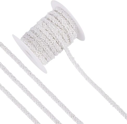 MAYJOYDIY 3.3 Yards White Beaded Pearl Braid Lace Trim 0.3inch Glass Beads Embroidery Lace Ribbon Fashion Decorative Fringe Applique for Costume Dress Wedding Gifts Wrapping DIY Crafts in Saudi Arabia