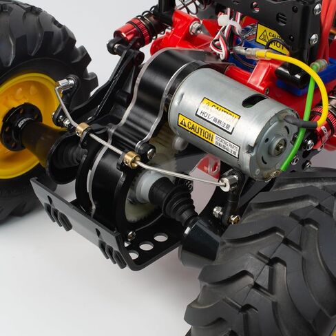 Aluminum Gearbox with Transparent PVC Case for 1/10 Tamiya ORV Chassis Monster Beetle Blackfoot The Frog RC Off-Road Car Upgrade Parts in Saudi Arabia