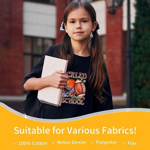 100 Days of School Iron-on Transfers, 20 PCS DTF Transfers Ready to Press, School Life Heat Transfer Vinyl Decals for T-Shirts, Bags, Pillows, DIY Crafts in Saudi Arabia