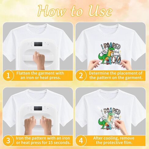 100 Days of School Iron-on Transfers, 20 PCS DTF Transfers Ready to Press, School Life Heat Transfer Vinyl Decals for T-Shirts, Bags, Pillows, DIY Crafts in Saudi Arabia
