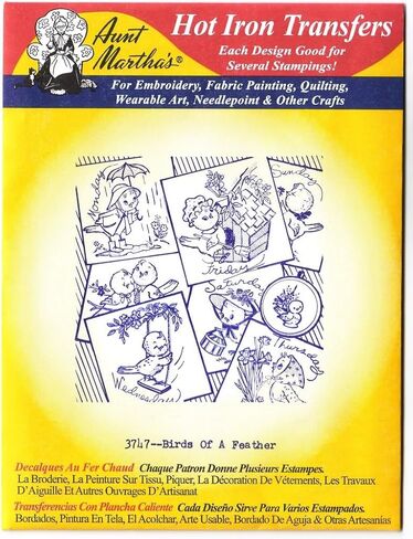 Aunt Martha's Hot Iron Transfers #3747 Birds of a Feather in Saudi Arabia