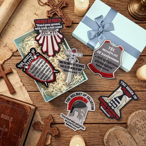 6 Pcs Christian Armor of God Patches 4 Inch Embroidery Christians Patches with Bible Verse Sew on Iron on for Men Women Faith Clothes Backpacks Hats Jeans Bags in Saudi Arabia