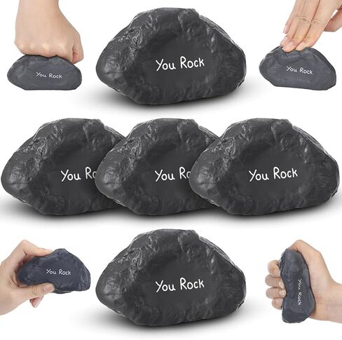 Funny Inspirational Stress Balls for Adults Motivational Stress Reliever Squeezable Mini Foam Balls Appreciation Gifts for Employee Coworker Staff Teacher Nurse(10 Pcs,Stone) in Saudi Arabia