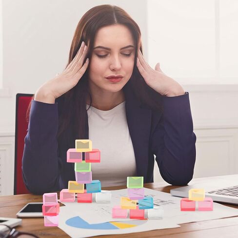 28 قطعة من ألعاب تململ كرات الضغط، مكعبات الثلج ألعاب إسفنجية حسية، كرات ضغط مربعة للأطفال والبالغين لتخفيف التوتر والقلق، وجوائز الفصول الدراسية، وهدايا أعياد الميلاد، هدايا الحفلات in Saudi Arabia