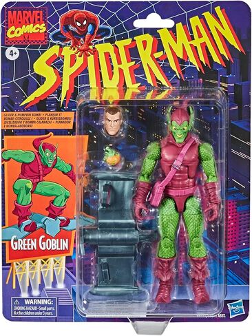 Hasbro Marvel Legends Series Spider-Man 6-inch Collectible Green Goblin Action Figure Toy Retro Collection in Saudi Arabia