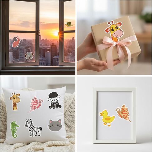 20 قطعة من استنسل الحيوانات للرسم، قوالب كرتونية لطيفة قابلة لإعادة الاستخدام مقاس 3×3 بوصة، أدوات صياغة استنسل شفافة على شكل حيوان لمستلزمات رسم طلاء الوجه من القماش الخشبي in Kuwait